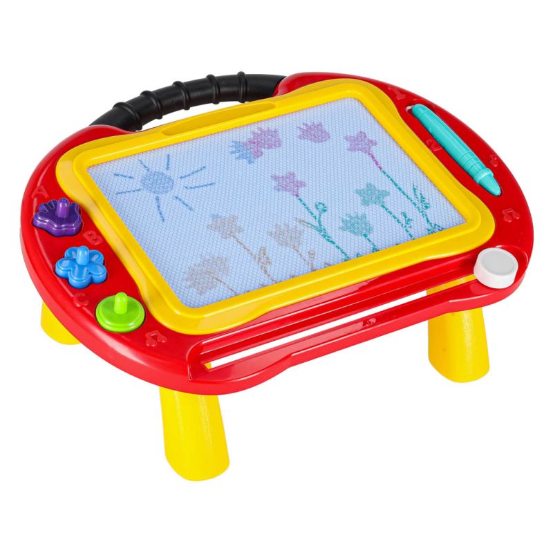 Tablica magnetyczna edukacyjna znikopis stolik do rysowania stempelki - obrazek 5