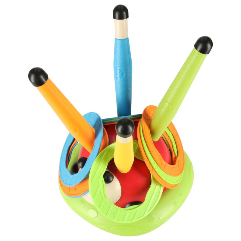 Gra zręcznościowa dla dzieci skakanka wyrzutnia rzut do celu biedronka 3w1 - obrazek 5