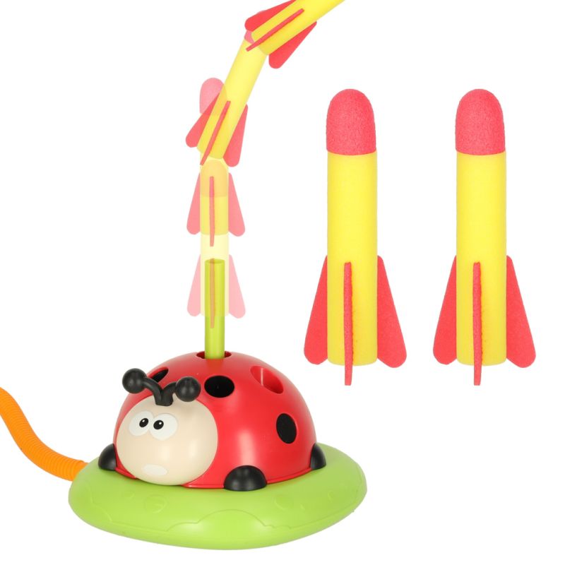 Gra zręcznościowa dla dzieci skakanka wyrzutnia rzut do celu biedronka 3w1 - obrazek 8