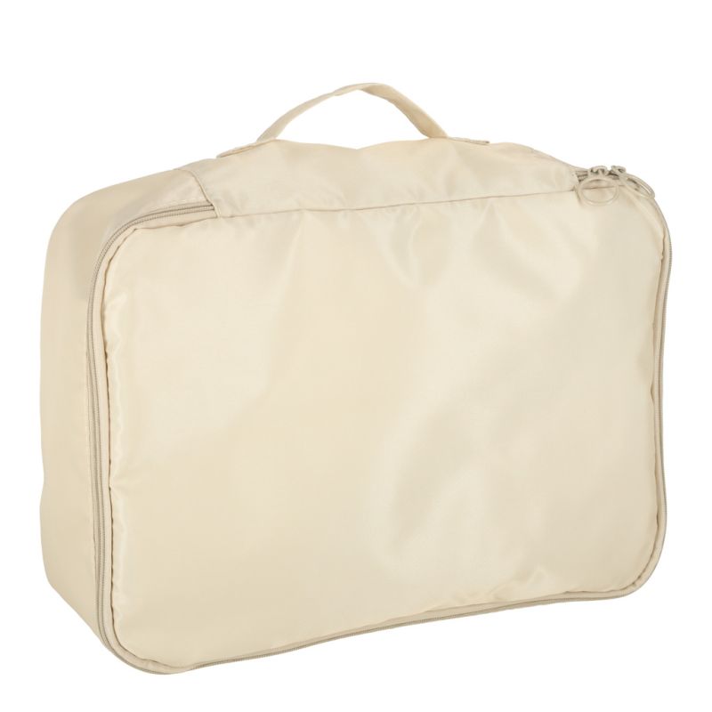 Organizery do walizki zestaw podróżny 8 sztuk akcesoria do przechowywania ubrań torby wodoodporne kosmetyczka worek na buty beżowe - obrazek 6