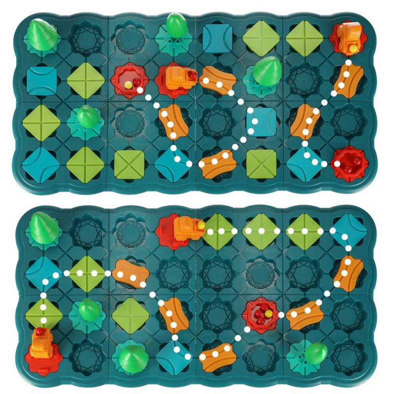 Gra logiczna planszowa labirynt tor przeszkód 56 el. - obrazek 12