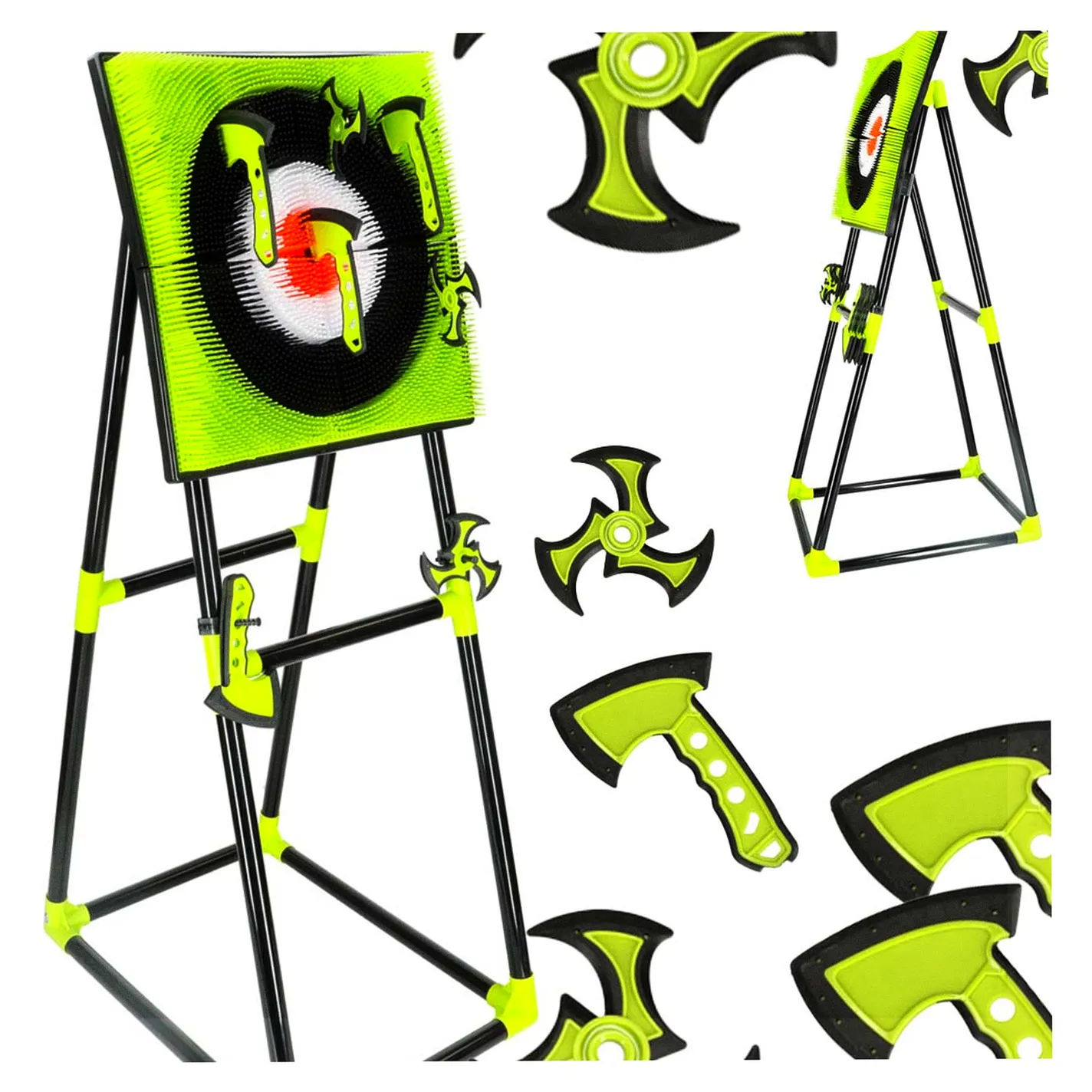 Tarcza dart silikonowa rzutki toporek gwiazdka akcesoria stojak zestaw XXL - obrazek 12