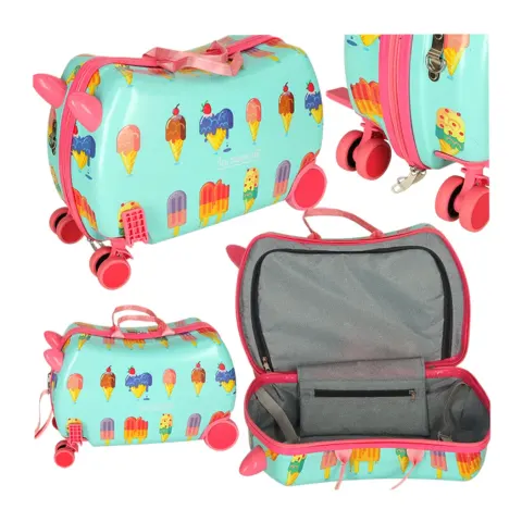 Walizka podróżna dla dzieci na kółkach bagaż podręczny lody