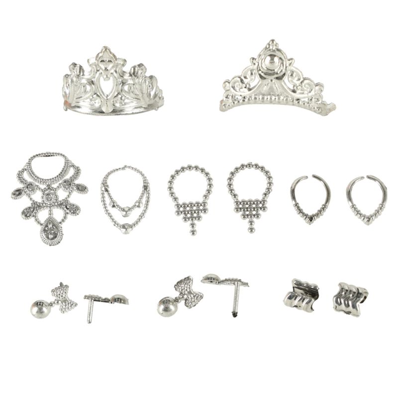 Ubranka dla lalek sukienki buciki biżuteria duży zestaw XL 34 elementy - obrazek 4