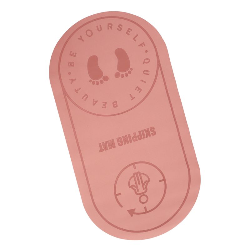 Mata do ćwiczeń jogi wygładzająca 127 x 63 x 0,6 cm różowa - obrazek 3