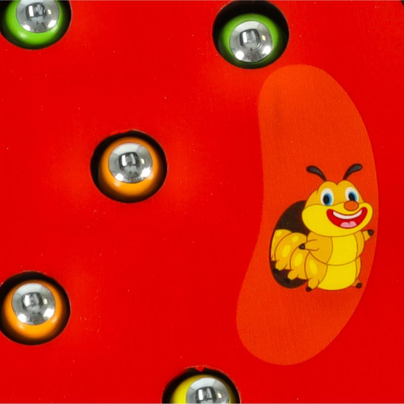 Złap robaczka gra zręcznościowa dla dzieci drewniane jabłko - obrazek 3