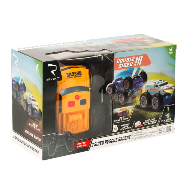 Samochód auto na pilota Revolt 2 Sided Rescue Racer mega transformacja obrót 360 4WD - obrazek 11