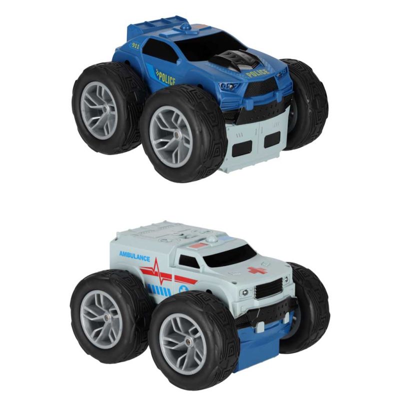 Samochód auto na pilota Revolt 2 Sided Rescue Racer mega transformacja obrót 360 4WD - obrazek 16