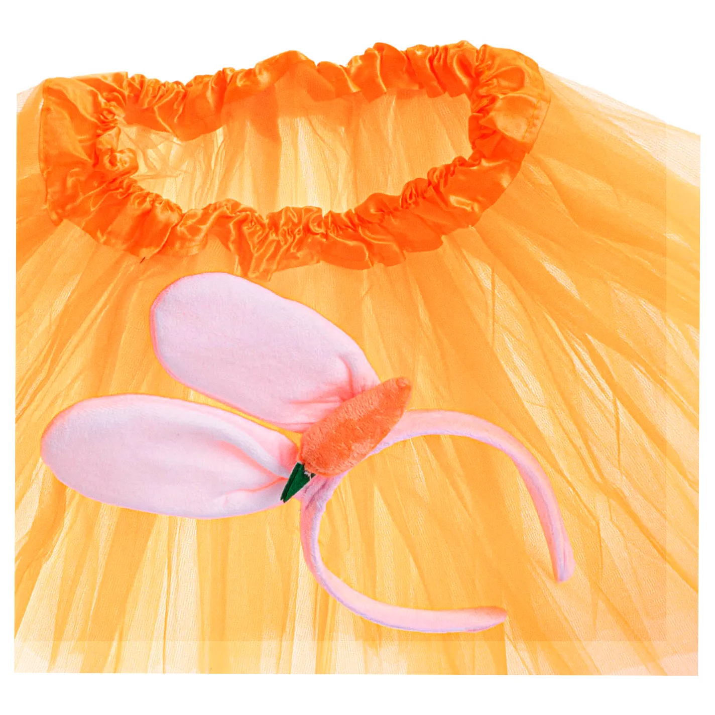 Kostium strój karnawałowy króliczek spódniczka tiulowa opaska marchewka