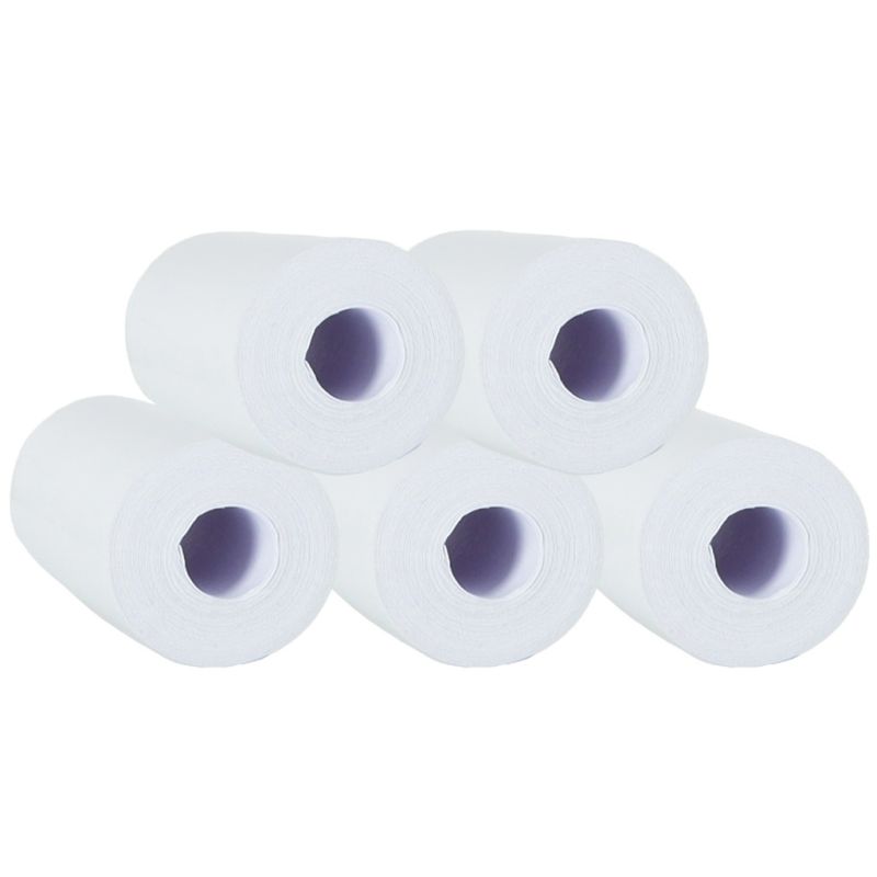 Rolki termiczne papier do drukarki aparatu 5,7cm x 4,5m 5 sztuk - obrazek 2