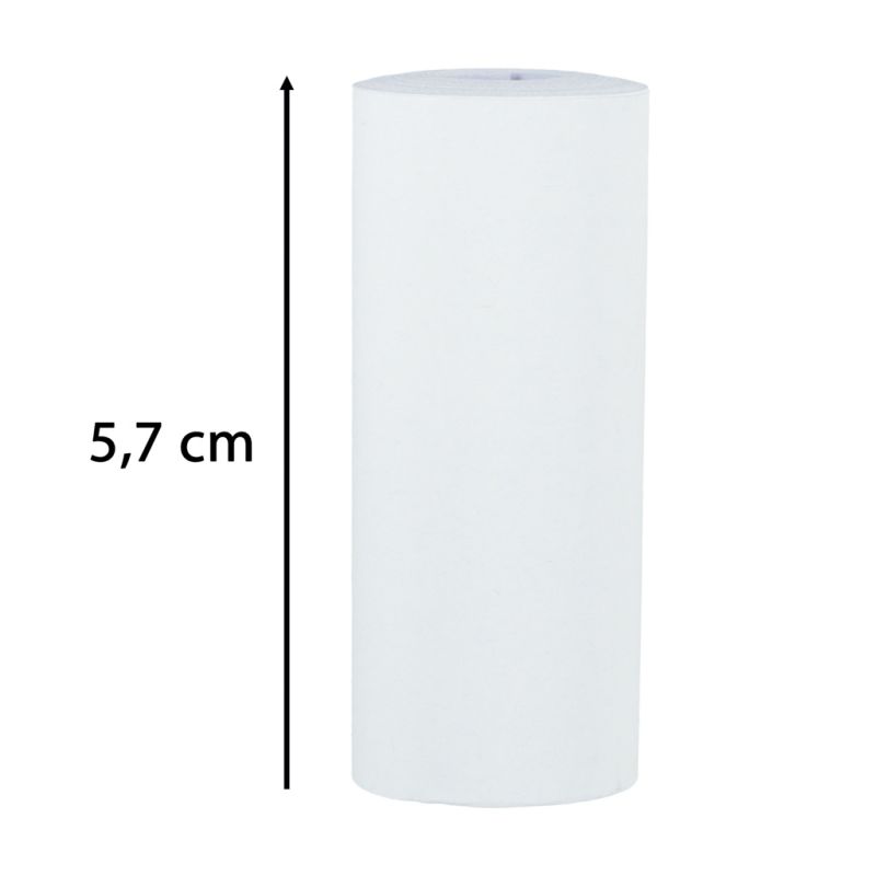 Rolki termiczne papier do drukarki aparatu 5,7cm x 4,5m 5 sztuk - obrazek 3
