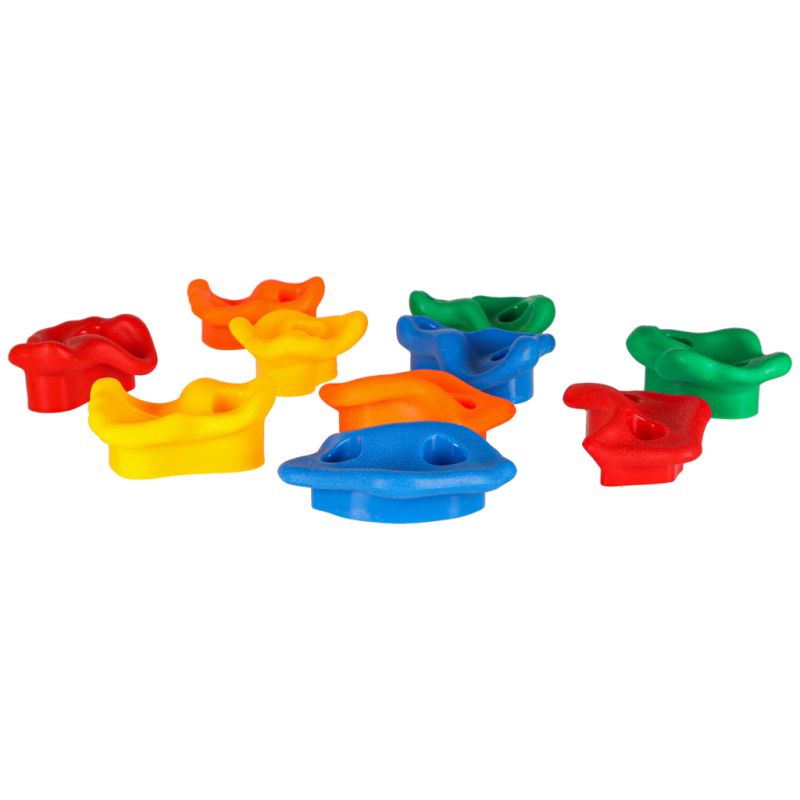 Kamienie wspinaczkowe uchwyty do wspinaczki dla dzieci kolorowe 10 szt + śruby - obrazek 6