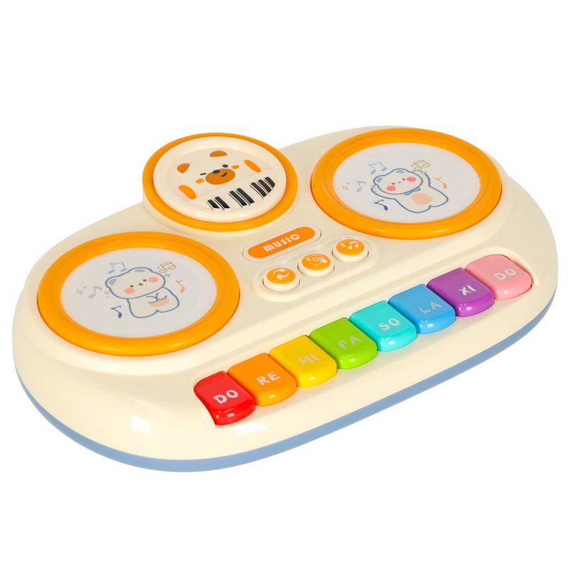 Pianinko organki interaktywne dla dzieci edukacyjne beżowe - obrazek 4