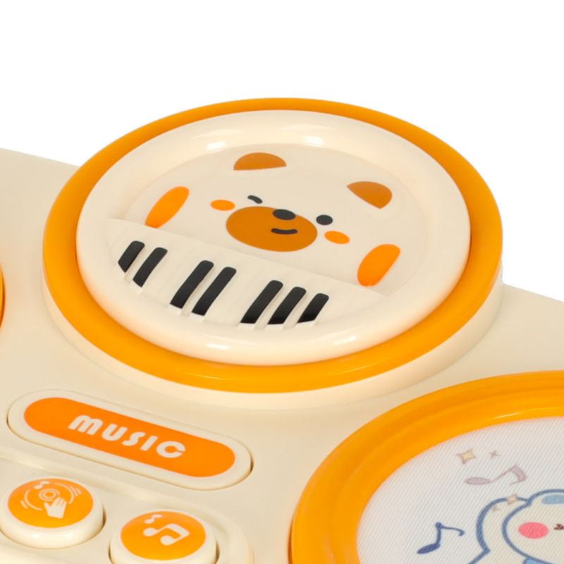 Pianinko organki interaktywne dla dzieci edukacyjne beżowe - obrazek 7