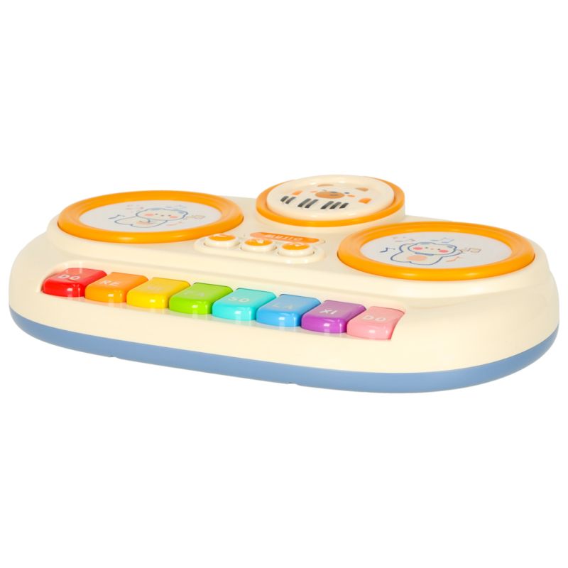 Pianinko organki interaktywne dla dzieci edukacyjne beżowe - obrazek 8