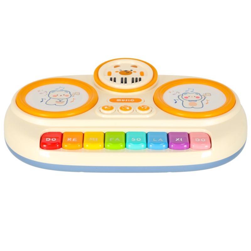 Pianinko organki interaktywne dla dzieci edukacyjne beżowe - obrazek 9