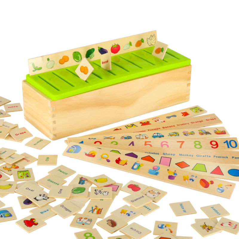 Sorter drewniany układanka logiczna dopasuj obrazki - obrazek 12