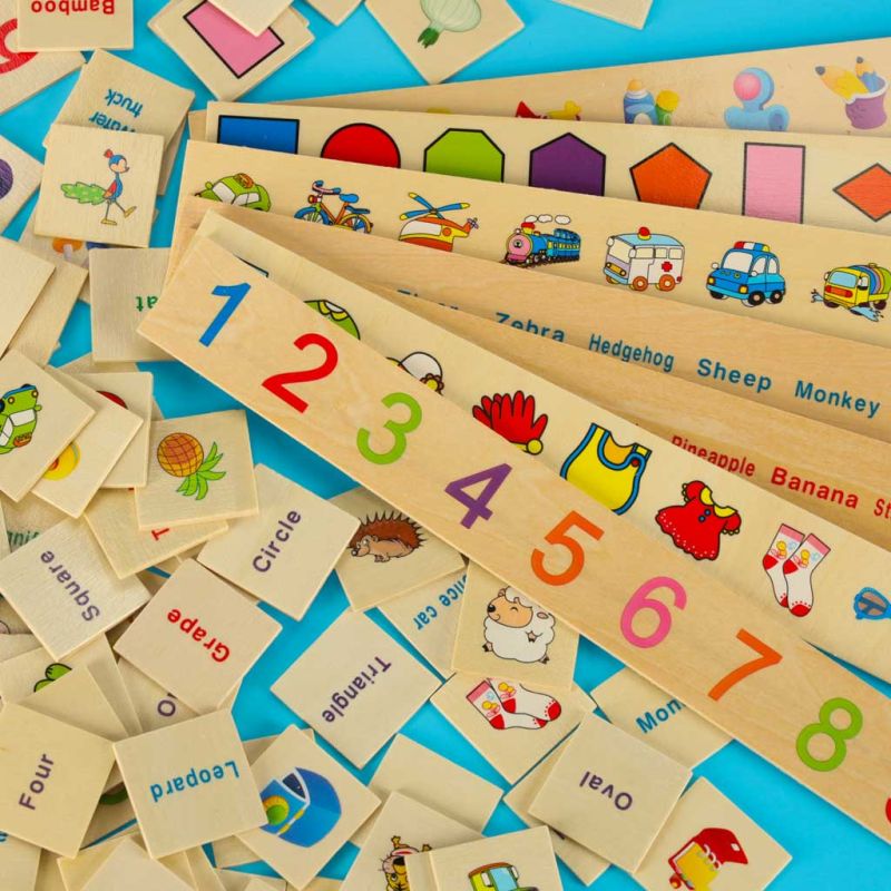 Sorter drewniany układanka logiczna dopasuj obrazki - obrazek 13