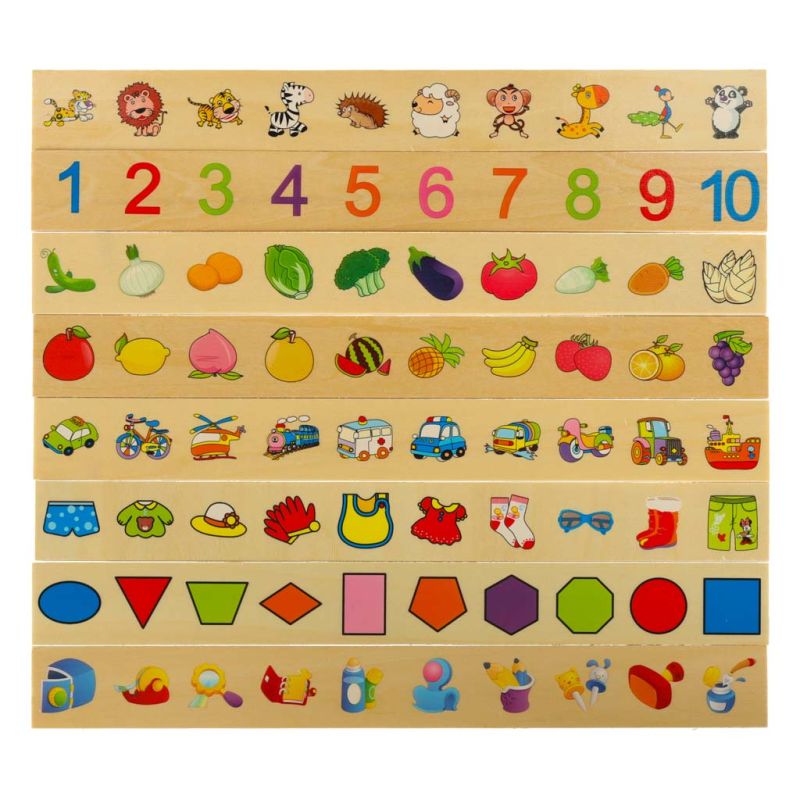 Sorter drewniany układanka logiczna dopasuj obrazki - obrazek 8