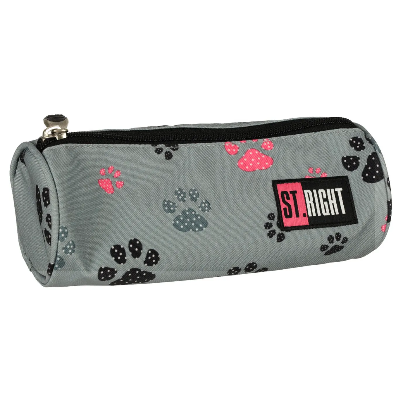 Piórnik szkolny saszetka tuba St. Right szary