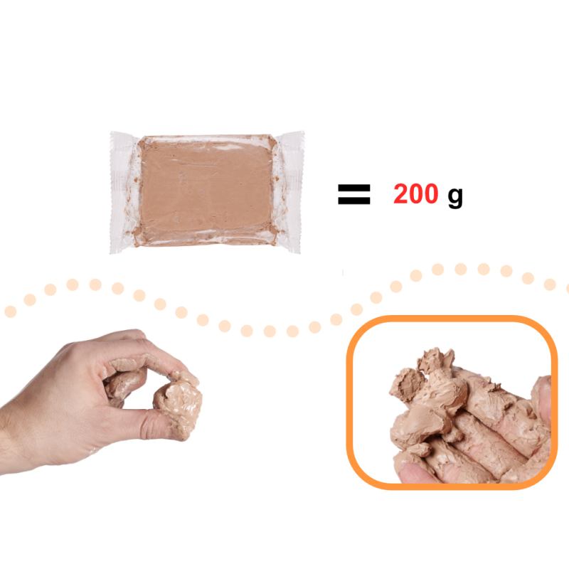 Glina rzeźbiarska masa do modelowania zapas do koła garncarskiego 1200g