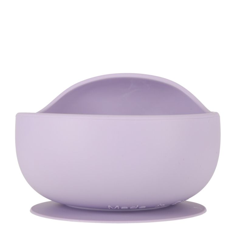 Naczynia silikonowe dla dzieci niemowląt krab zestaw 9 elementów fioletowy - obrazek 10