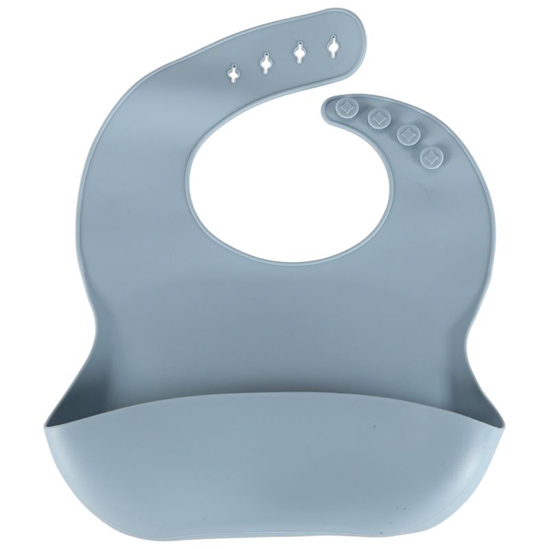 Naczynia silikonowe dla dzieci niemowląt krab zestaw 9 elementów niebieskie - obrazek 3