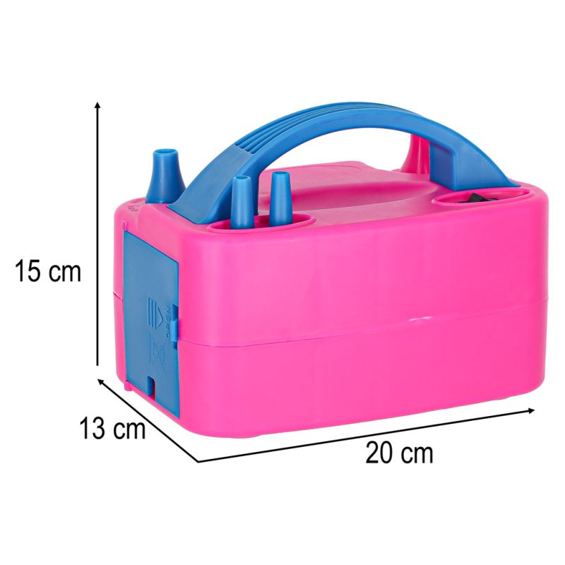 Pompka do balonów elektryczna mocna na 2 balony 2 dysze pompujące - obrazek 9