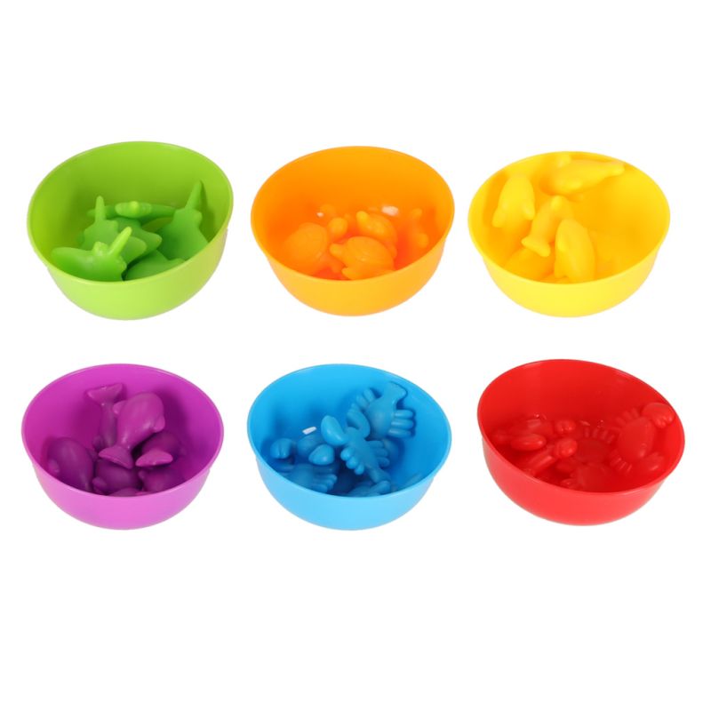 Zwierzęta morskie edukacyjne nauka liczenia montessori 36 zwierzątek - obrazek 3