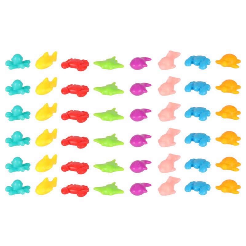 Zwierzęta morskie edukacyjne nauka liczenia montessori 36 zwierzątek - obrazek 7