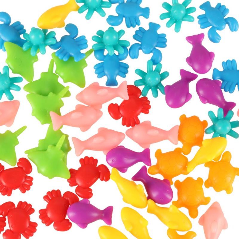 Zwierzęta morskie edukacyjne nauka liczenia montessori 36 zwierzątek - obrazek 8