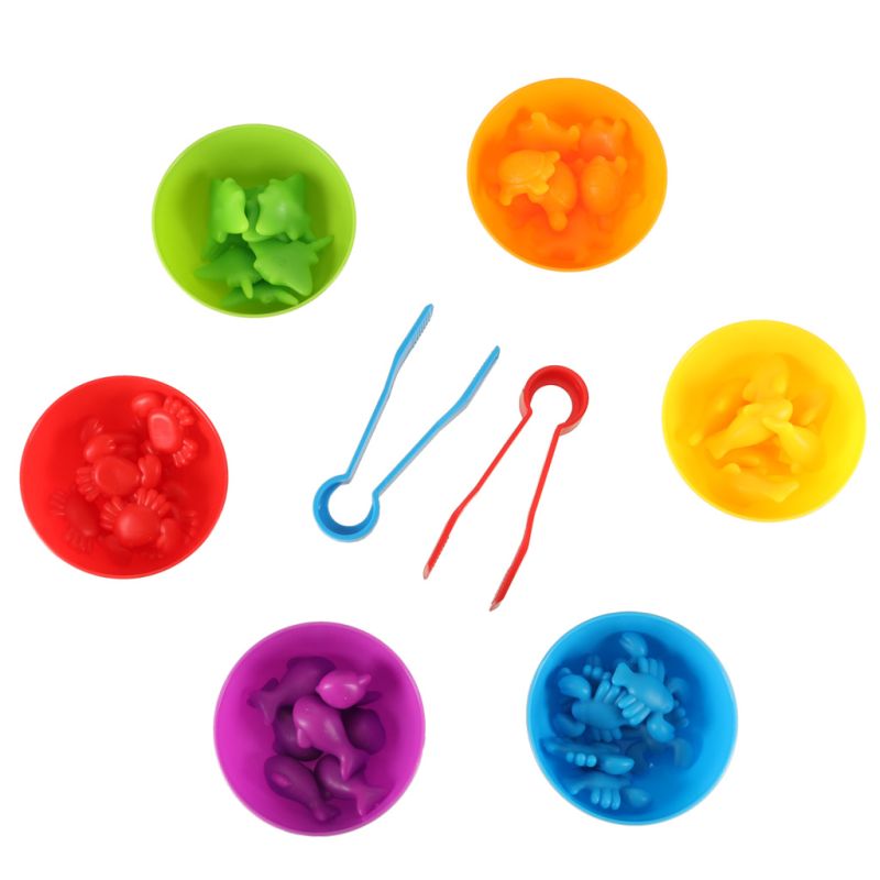 Zwierzęta morskie edukacyjne nauka liczenia montessori 36 zwierzątek - obrazek 9