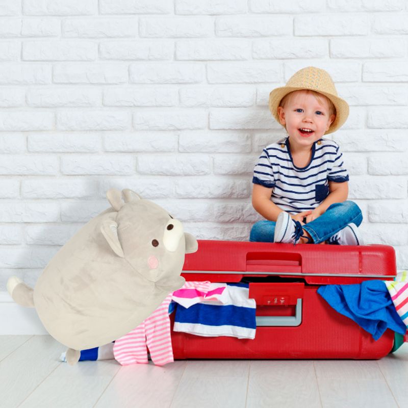 Poduszka podróżna 2w1 rogal pod kark do samolotu samochodu maskotka kot - obrazek 16