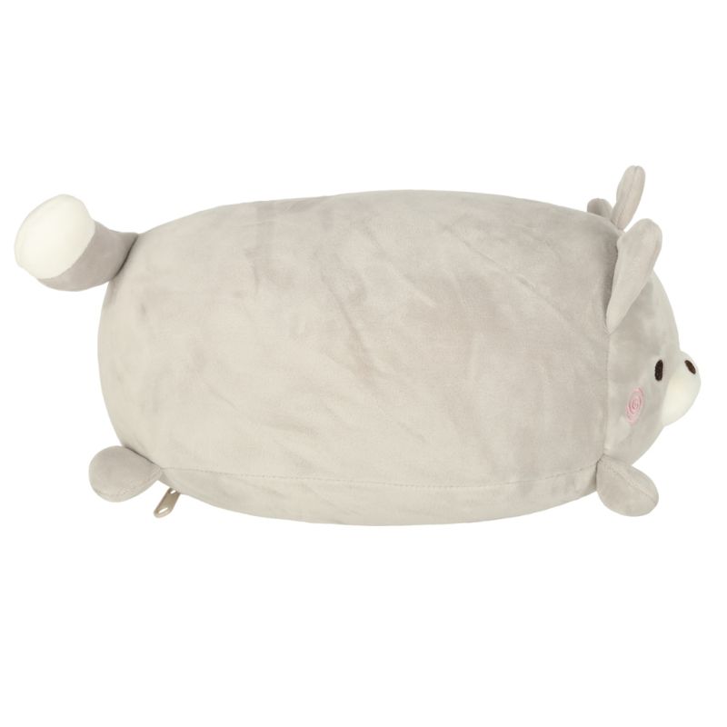 Poduszka podróżna 2w1 rogal pod kark do samolotu samochodu maskotka kot - obrazek 4