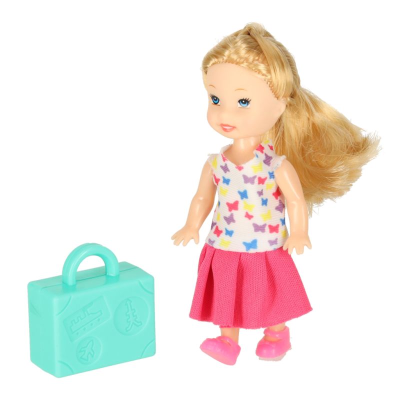 Samolot dla lalek pasażerski 2w1 rozkładany akcesoria różowy - obrazek 9