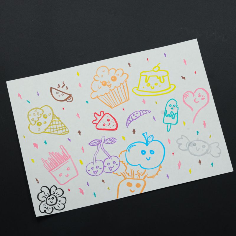 Markery akrylowe do tkanin kamieni pisaki flamastry mazaki wodoodporne DIY 12 szt. - obrazek 5