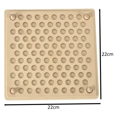 Układanka edukacyjna mozaika z kulek koraliki montessori 77 el.