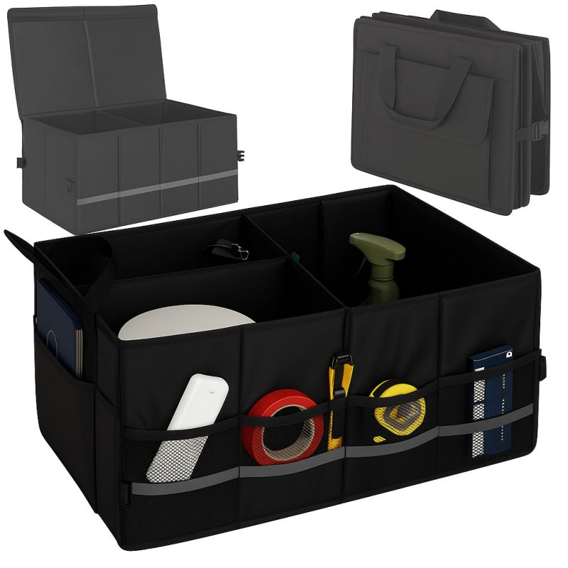 Organizer do bagażnika duża torba do samochodu z odblaskami - obrazek 16