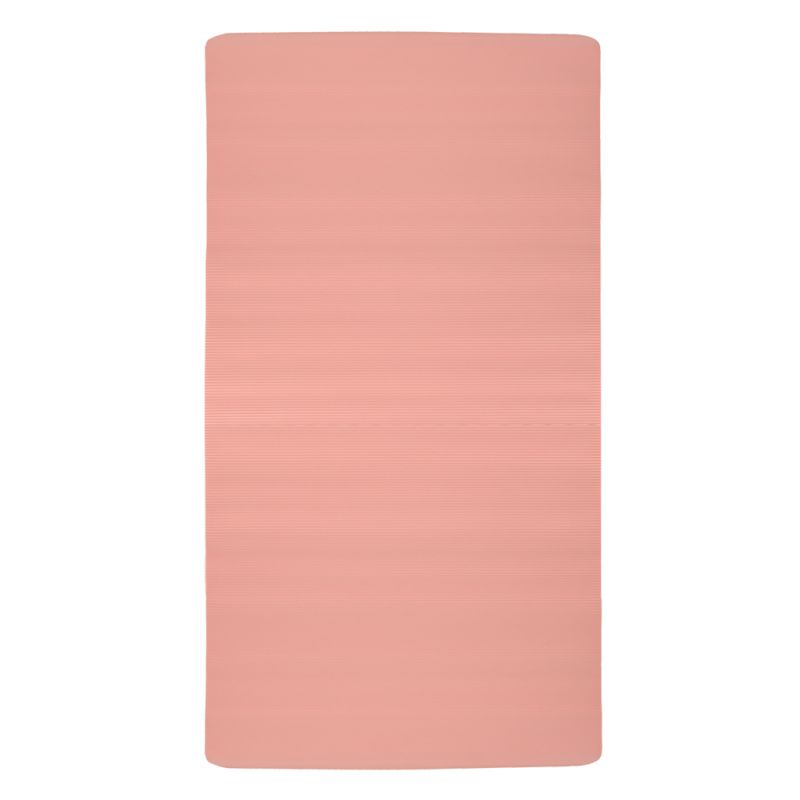 Mata do ćwiczeń jogi gimnastyczna treningowa fitness karimata gruba 1,5cm różowa + pokrowiec - obrazek 2