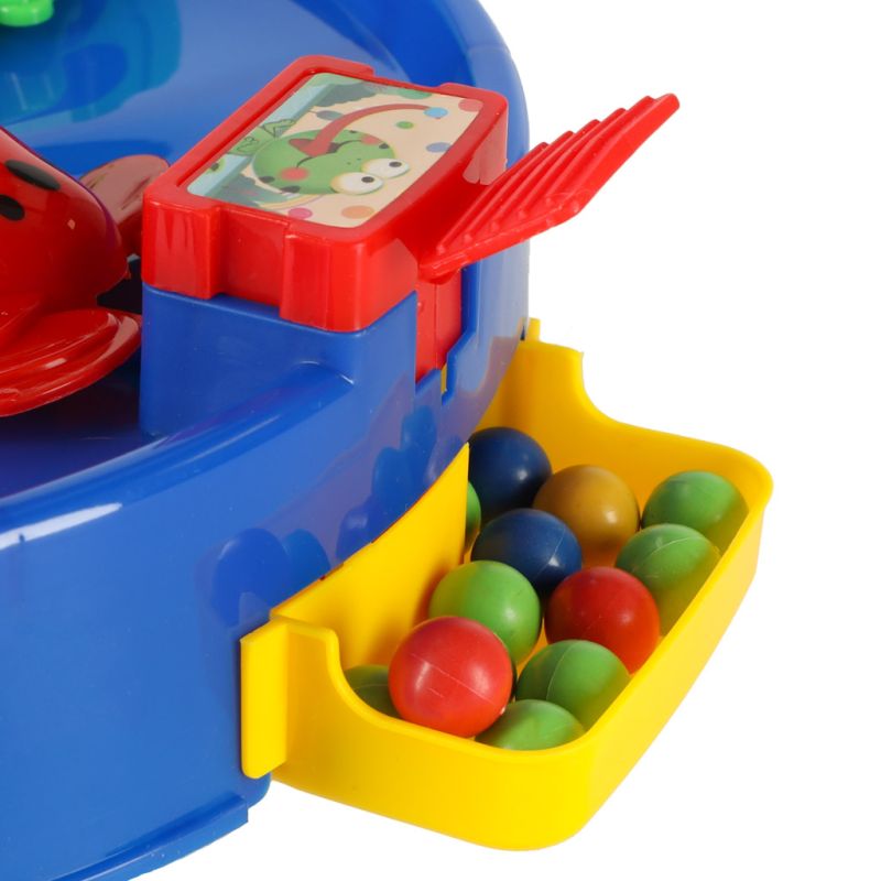 Gra zręcznościowa głodne żabki skaczące żaby 4 graczy 3+ XXL niebieska - obrazek 5