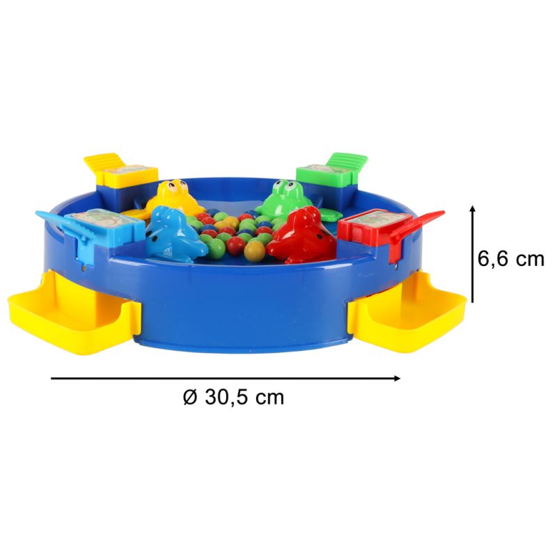 Gra zręcznościowa głodne żabki skaczące żaby 4 graczy 3+ XXL niebieska - obrazek 6