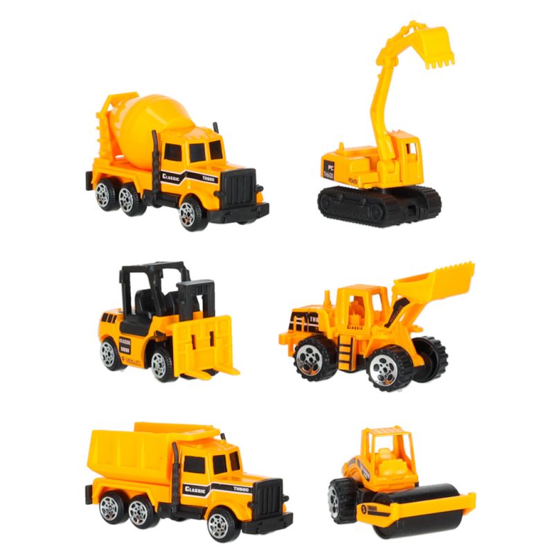 Transporter ciężarówka TIR wyrzutnia + metalowe auta maszyny budowlane - obrazek 10