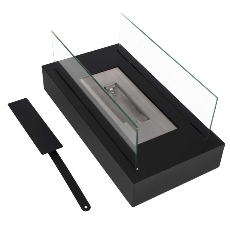 Biokominek wolnostojący stołowy bezdymny na biopaliwo prostokątny - obrazek 6