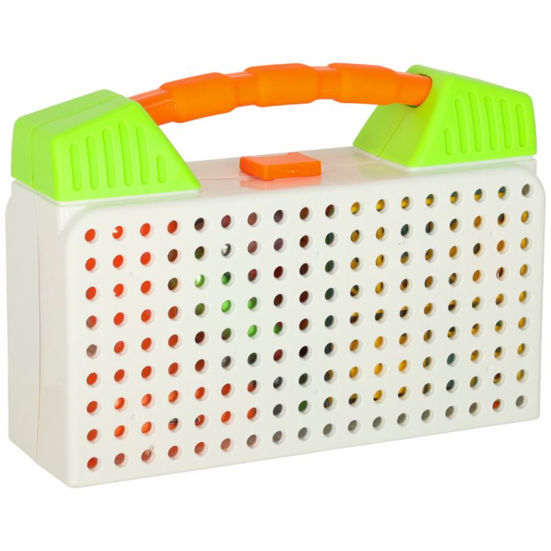 Wkrętarka wiertarka śrubki klocki konstrukcyjne zestaw majsterkowicza walizka 181 elementów - obrazek 2