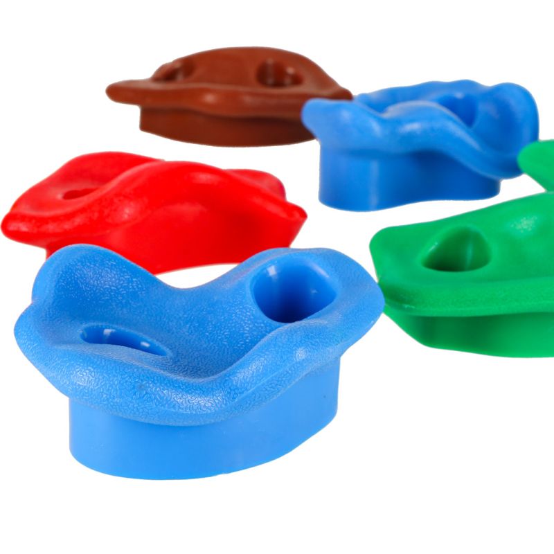 Kamienie wspinaczkowe uchwyty do wspinaczki dla dzieci kolorowe 10 szt + śruby - obrazek 6