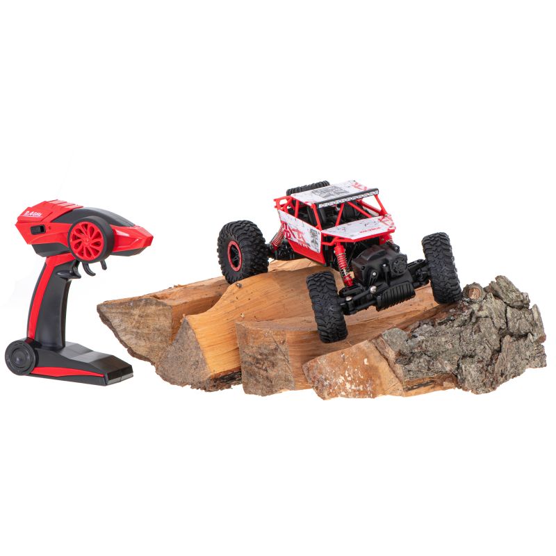 Samochód zdalnie sterowany na pilota RC Rock Crawler HB 2,4GHz 1:18 czerwony - obrazek 10