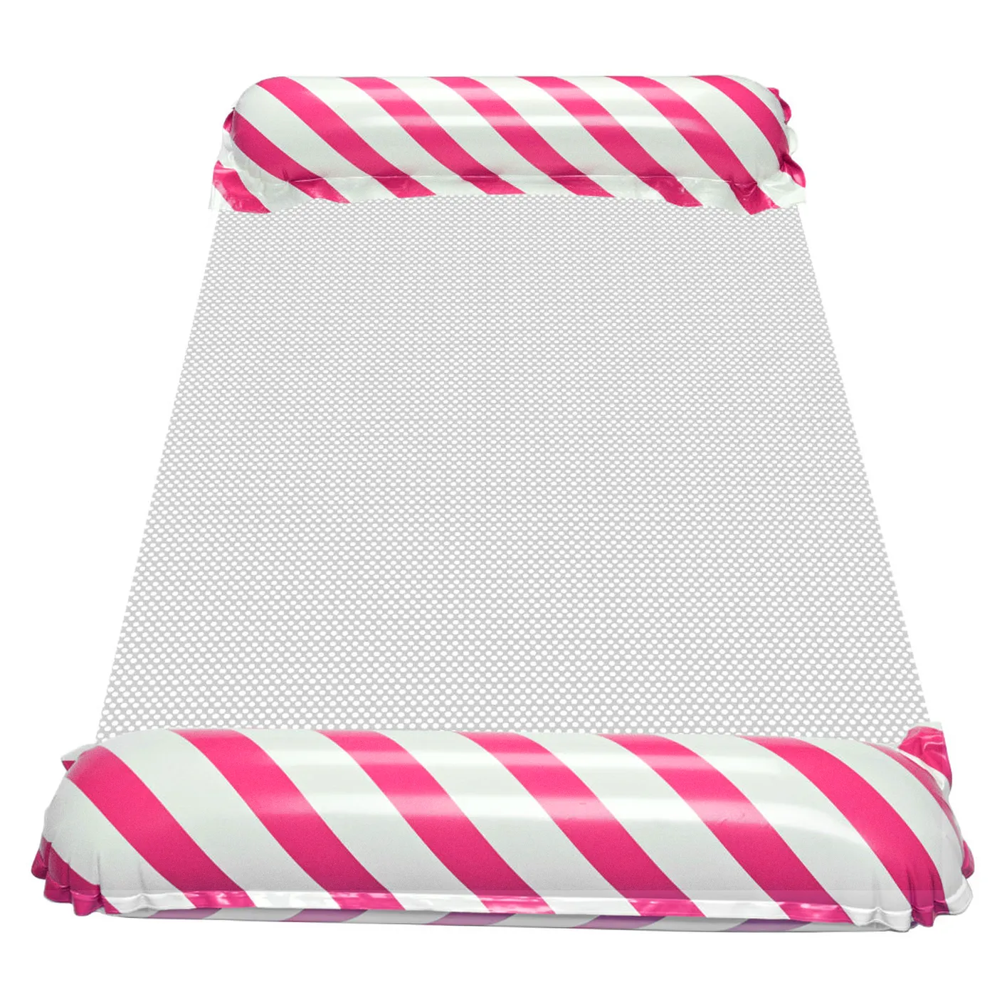 Materac dmuchany plażowy hamak wodny leżak fotel krzesło do pływania basenu różowy - obrazek 5