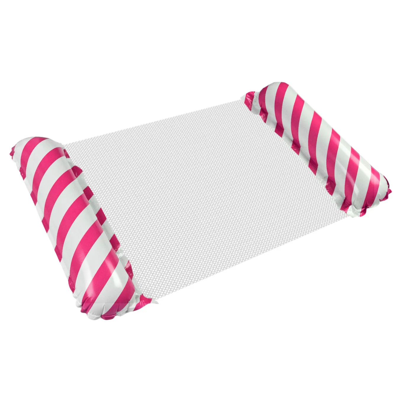 Materac dmuchany plażowy hamak wodny leżak fotel krzesło do pływania basenu różowy - obrazek 6