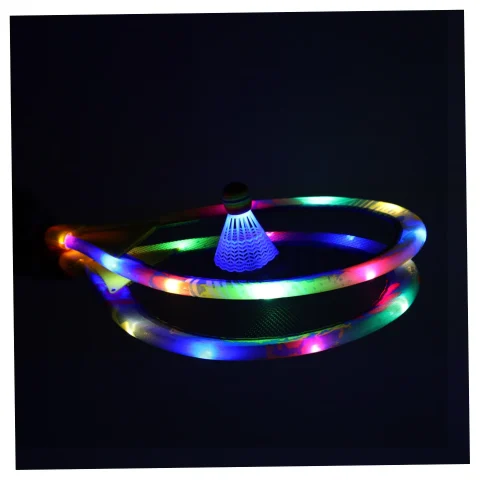 Rakiety tenisowe świecące LED + lotki