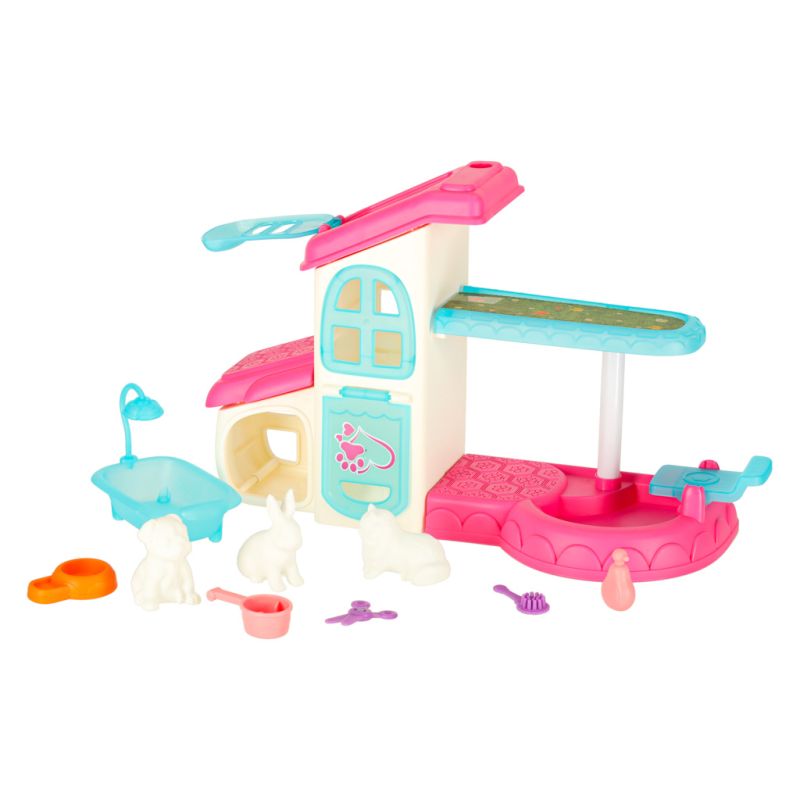 SPA dla zwierząt domek malowanie kąpanie zwierząt mazaki zmywalne akcesoria 26 elementów - obrazek 2